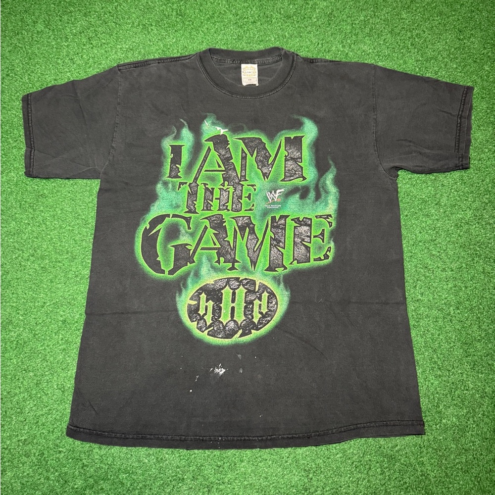 Vintage Triple H Flame WWF I Am The Game XL RARE Wrestling T Shirt